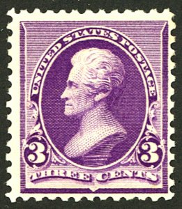 U.S. #221 MINT OG VLH