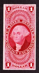 US R68TC3 $1 Foreign Exchange Color Proof on India Paper VF