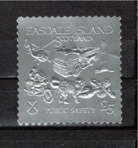 Easdale (local) 1991 MNH Silver Foil 