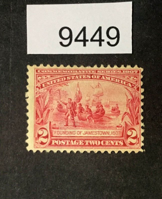 MOMEN: US STAMPS #329 MINT OG H LOT #9449