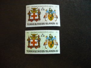 Stamps - Turks & Caicos - Scott# 263-264 - Mint Hinged Set of 2 Stamps