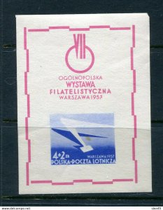 Poland 1957 Mi Block 21 MNH  Philatelic Exhibition Mini sheet 12036