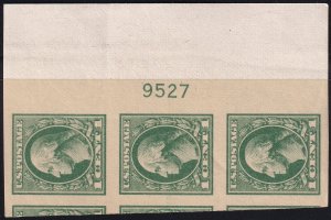 #531 Mint NH, XF, Plate number strip of 3 (CV $67.50+) (CV $21 - ID29559) - J...