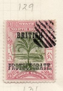 North Borneo 1901 Issue Fine Used 3c. Optd British Protect 278021