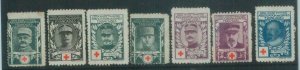 88686 - FRANCE - set of 10  Vintage POSTER STAMPS labels - RED CROSS 1st WWI