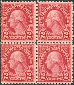 #579 FINE+ OG NH BLOCK OF 4 BP0116