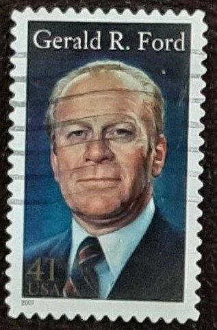 US Scott # 4199; used 41c Gerald Ford from 2007; VF centering; off paper