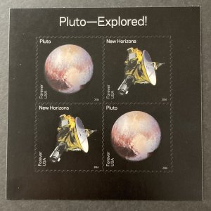 U.S. 2016 #5078a S/S, Pluto Explored, MNH.