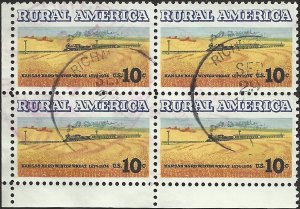 # 1506 USED BLOCK  WHEAT FIELDS AND TRAIN