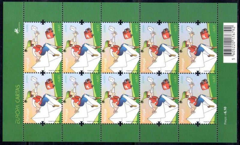 2008 EUROPA CEPT Portugal, 1 minisheet of 10 values, MNH **