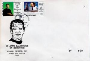 HONDURAS -  1990 The 80th Anniversary of Salesian Brothers  FDC5535