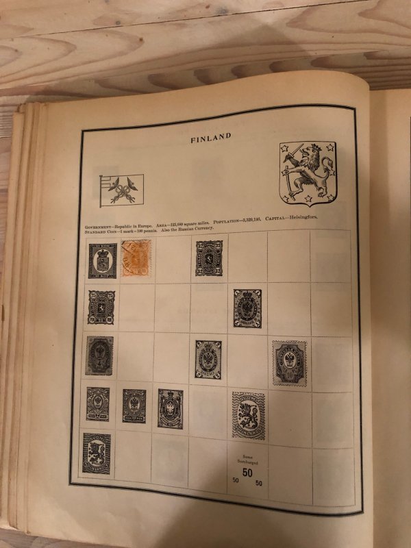 Modern Stamp Album Circa 1921