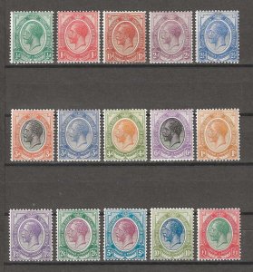 SOUTH AFRICA 1913/24 SG 3/17 MINT Cat £950