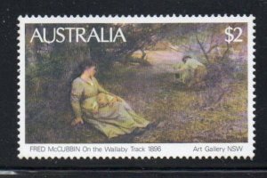 Australia Sc 575 1981 $2 Painting Wallaby Track stamp mint NH