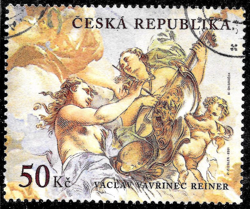 Czech Republic #3143, used -2001- Art, Paintings - Allegory of Art