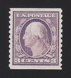 US #445 1914 Violet Type I Wmk 190 Perf 10 Vert MNH VF SCV $575