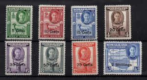 Somaliland Protectorate 1951 part set to 2/- MH WS30628