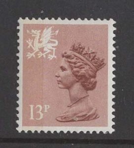 Great Britain-Wales # WMMH21  13p QE II Machin    (1) Mint NH