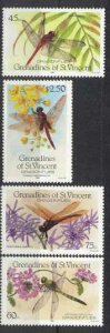 St.Vincent Grenadines 546-49 MNH Dragonflies SCV1.70