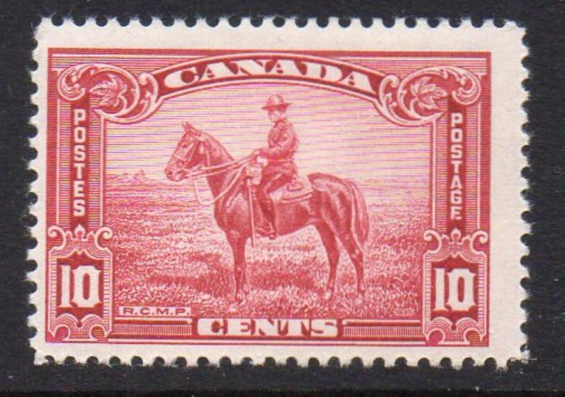 Canada Sc 223 1935 RCMP Officer on Horse stamp mint