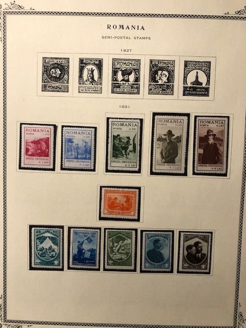 Romania Semi Postals 6 pages