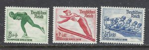 Germany C79-81 MNH 1935 Olympics  light bend on B79 (ap8556)