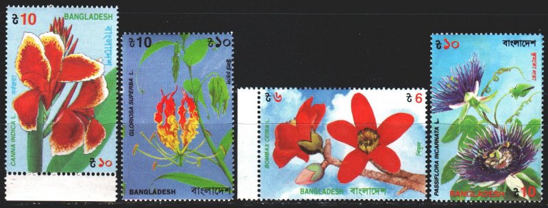 Bangladesh. 1995. 528-32 from the series. Flowers, flora. MNH. 