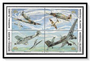 Marshall Islands #261-264 Anniversaries & Events Of WWII 1940 Block MNH