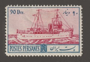 Persia, stamp, scott#792,  mint, hinged,  90 drs, ship