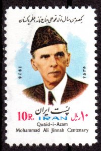 Iran 1976 Sc#1923 JINNAH 1st.GOVERNOR OF PAKISTAN Single MNH