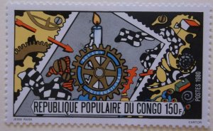 Congo Peoples Republic 522 MNH Cat $1.50 Rotary Club  Topical   Full Set