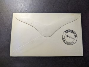 1931 Dutch SWA Airmail Internal First Flight Cover FFC Tsumeb to Okahandja