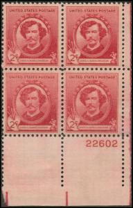 885 MNH Plate Block