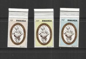 RWANDA SCOTT 1221-3 MNH 