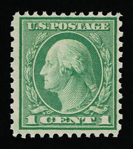 GENUINE SCOTT #538 MINT OG NH 1919 GREEN PERF-11x10 ROTARY PRESS UNWMK  #7507