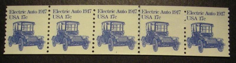 Scott 1906, 17 cent Electric Auto, PNC5, #1, MNH Beauty