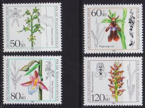 GERMANY BERLIN [1984] MiNr 0724-27 ( **/mnh ) Blumen