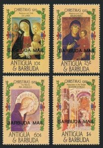 Barbuda 774-777,778,MNH.Michel 863-866,Bl.105. Christmas 1986.Paintings,