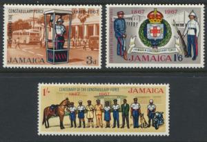 Jamaica SG 264-6 Mint Hinged   SC# 263-65 Constabulary Force see details