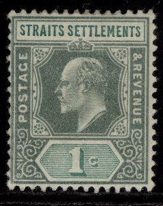 MALAYSIA - Straits Settlements EDVII SG110a, 1c pale green, M MINT.