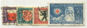 SWITZERLAND #B45-B48 USED SET