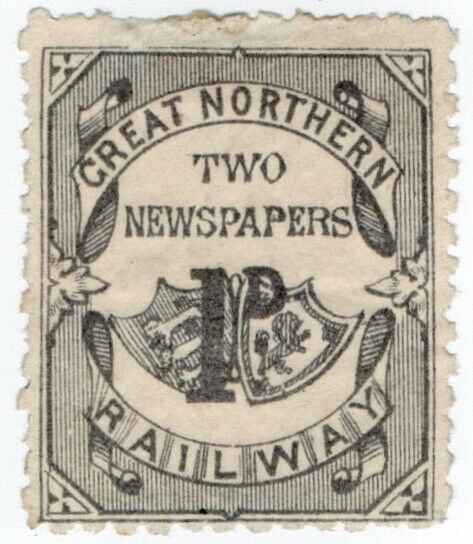 (I.B) Great Northern Railway : Newspaper Parcel 1d