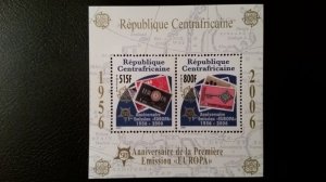 50th anniversary of EUROPA stamps - Central African Republic complete 6xBl **MNH