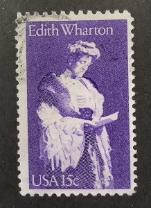 USA 1980 Scott 1832 used - 15c,  Edith Wharton, Novelist