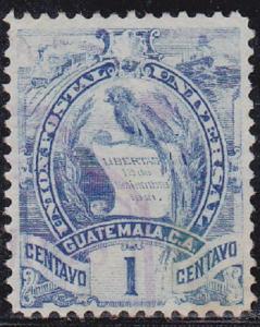 Guatemala SC #31 Stamp 1886 1c Used Postmarked stamps.