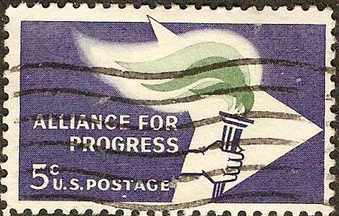 US - #1234 - used - 1963 - Alliance for Progress -SCV-$0.20