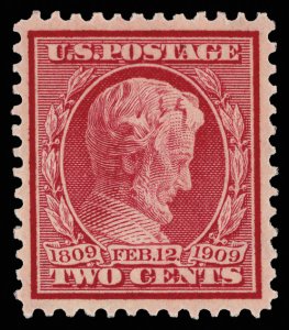 U.S. Scott# 369og/not hinged Bluish paper