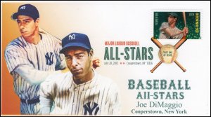 AO-4697-1, 2012, Joe DiMaggio, Add-on Cachet, Baseball All-Stars, DCP, FDC, SC 4