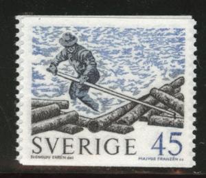 SWEDEN Scott 745 MNH** 1970 logger coil