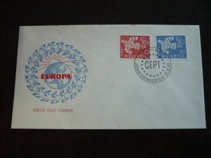 Postal History - Switzerland - Scott# 410-411 - First Day Cover